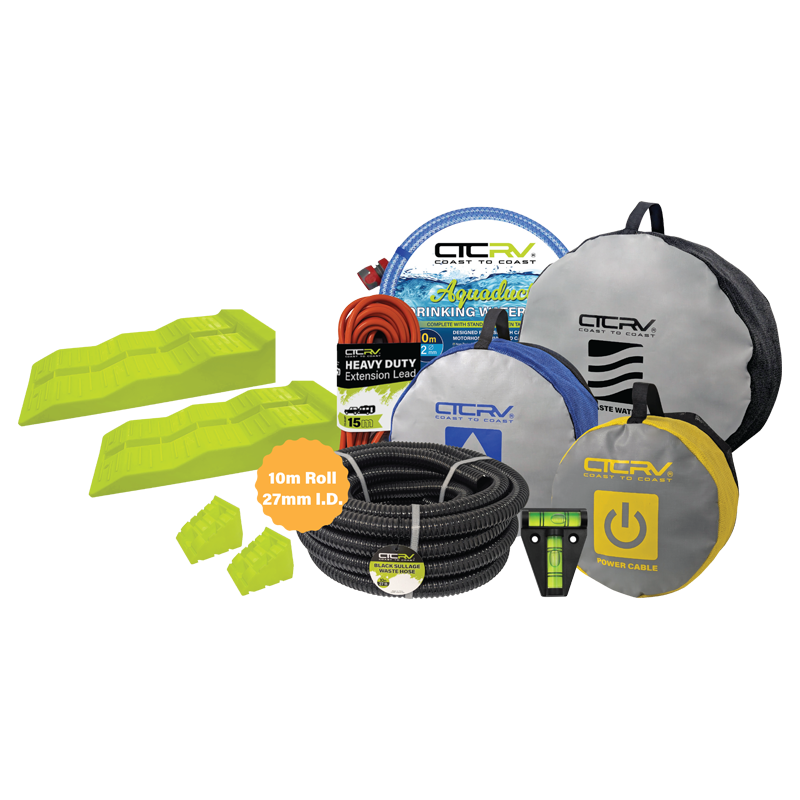Coast to Coast Rv Essentials Motorhome Starter Kit With 27mm Waste-Hose- V2