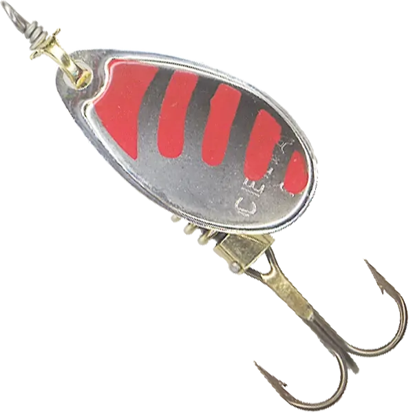 Celta #2 -3g Spinner - Silver Red Black