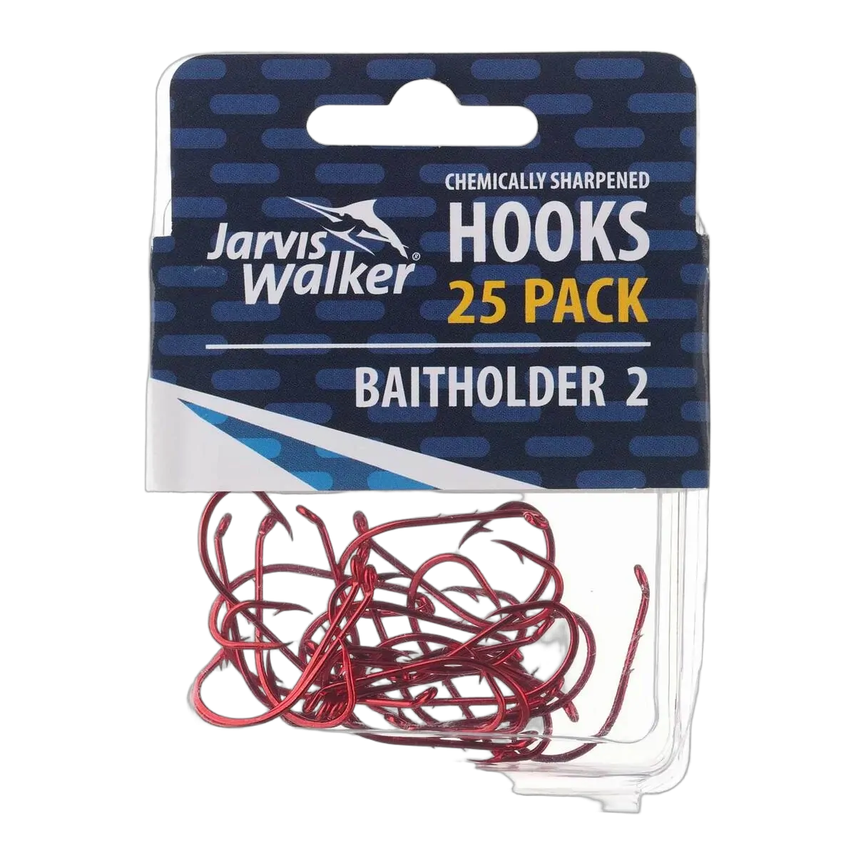 JW C/S Red Baitholder Hooks - Sz 2 - PK/25
