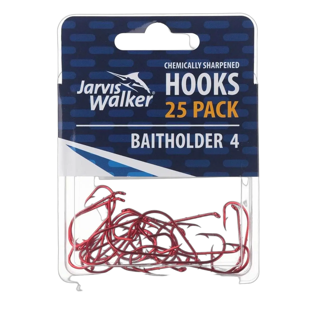 JW C/S Red Baitholder Hooks - Sz 4 - PK/25