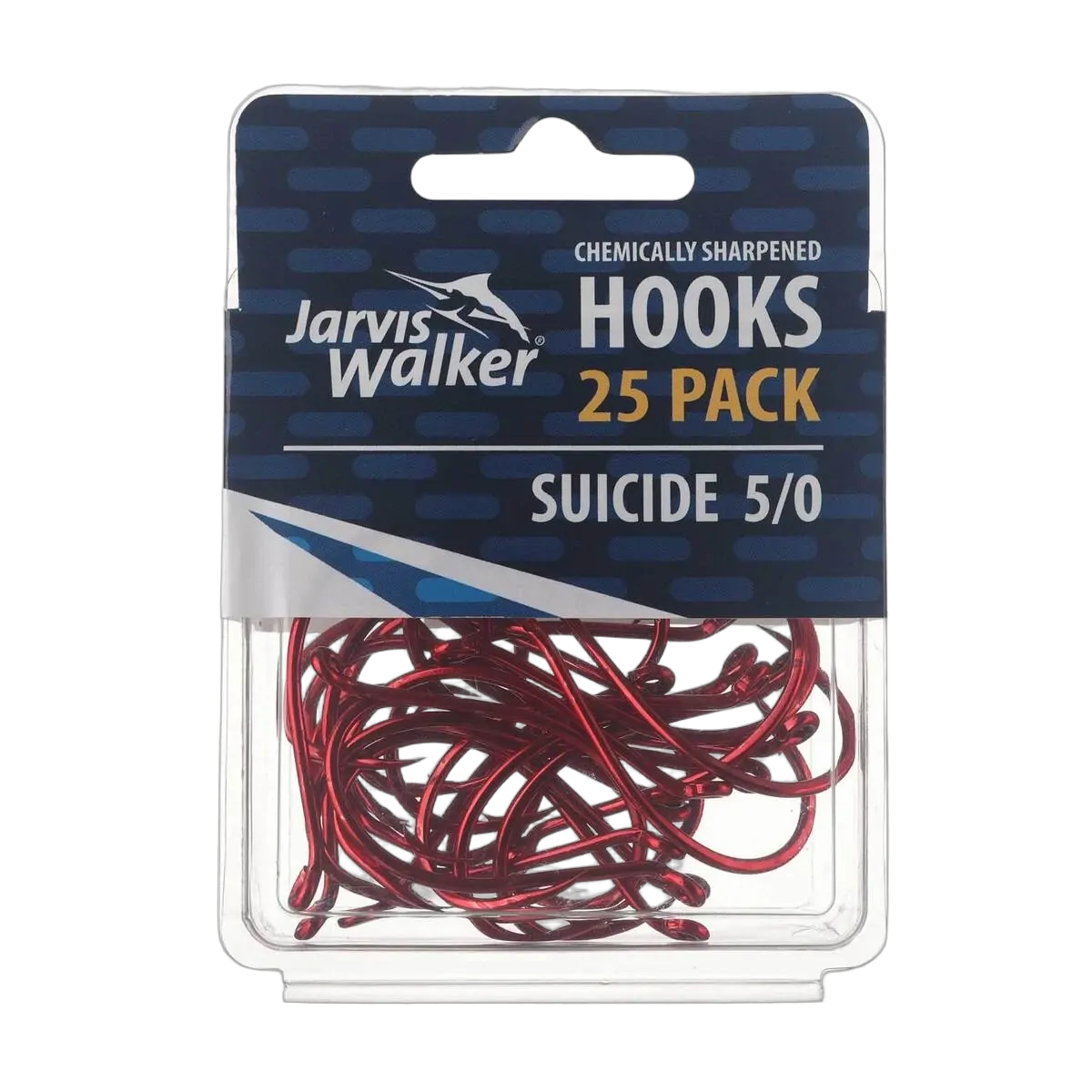 JW C/S Red Suicide Hooks - Sz 5/0 - PK/25