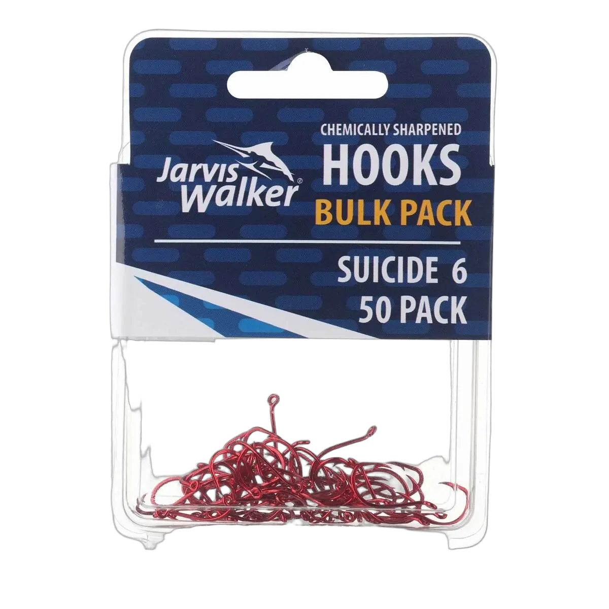 JW C/S Red Octopus Hooks - Sz 6 - PK/50