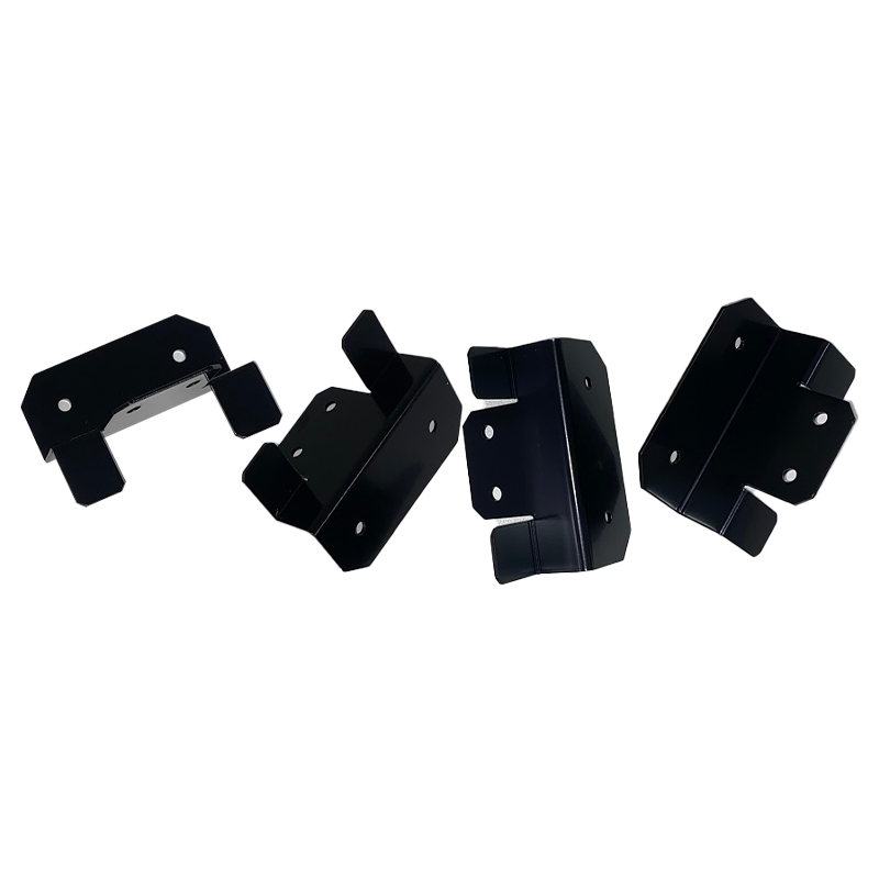 Sphere Solar Panel Mounting Bracket Kit - 4Pce Black With M6 Nut/Bolts