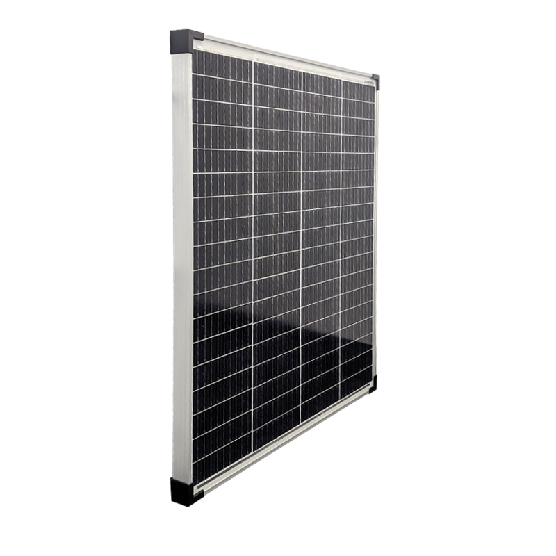 Sphere 100W Mono Crystalline Twin Cell Silver Solar Panel. 670x780x35mm