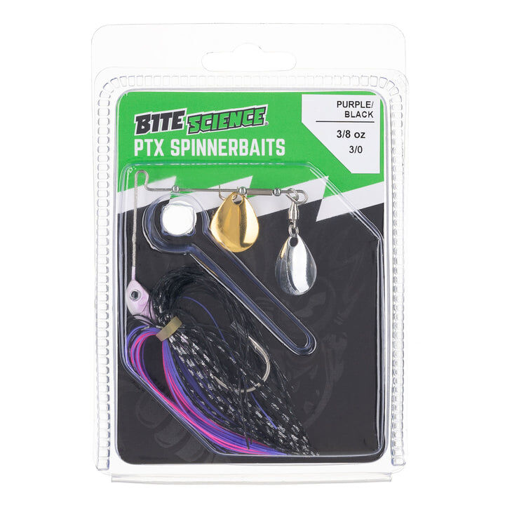 Bite Science PTX Spinnerbait Purple / Black - 3/8oz