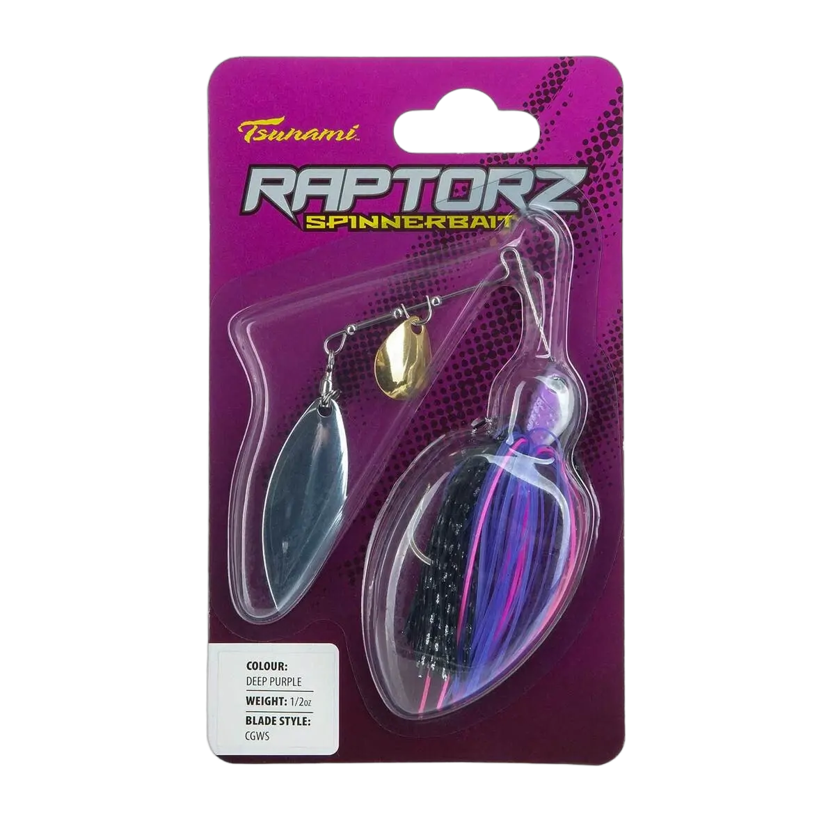Raptorz Spinnerbait - Deep Purple 1/2 oz - PK/1