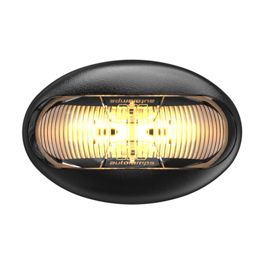 LED Autolamps 50AM Side/Indicator Marker Amber LED 50 Series 12/24V IP67