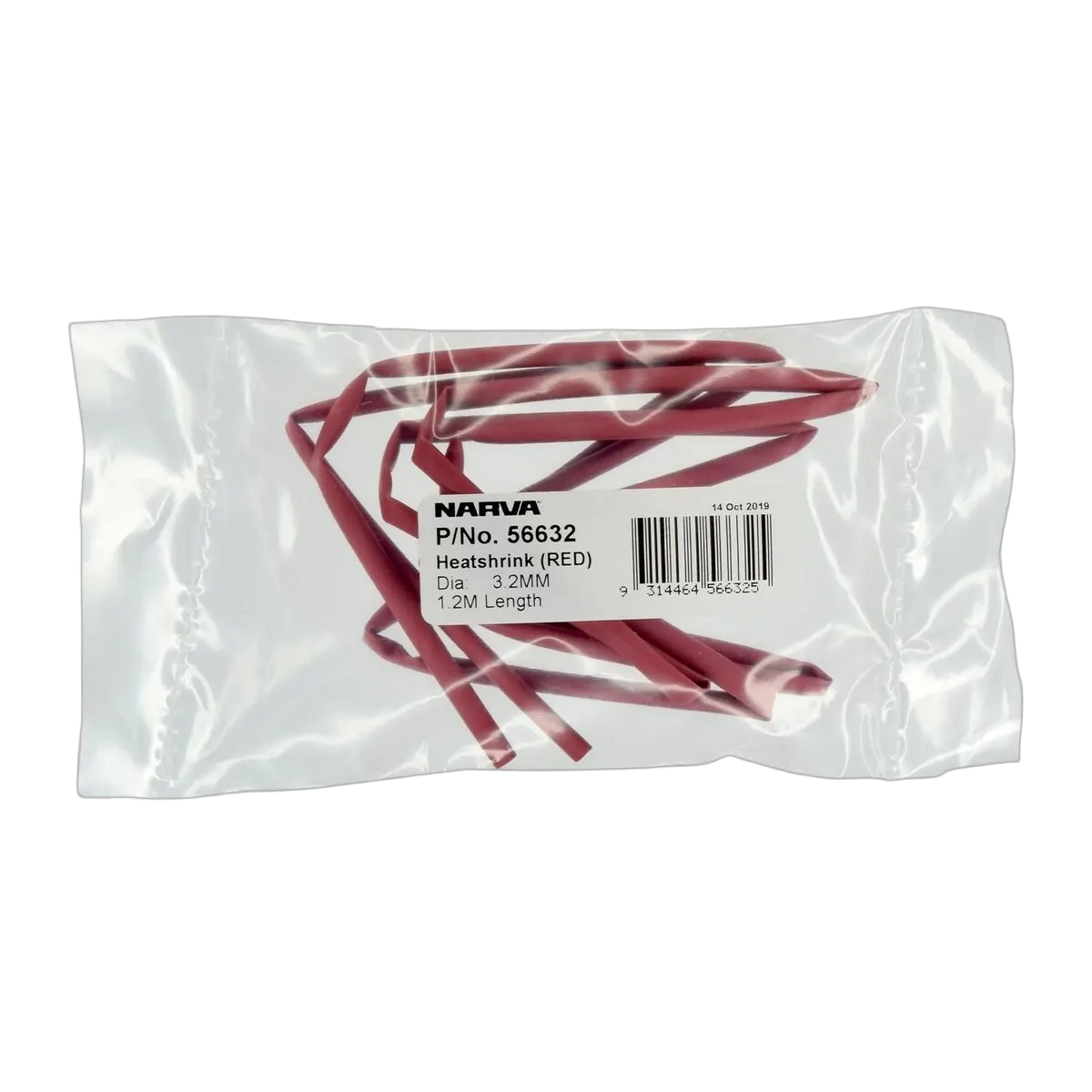Narva 3.2mm Red Heatshrink (1.2M)
