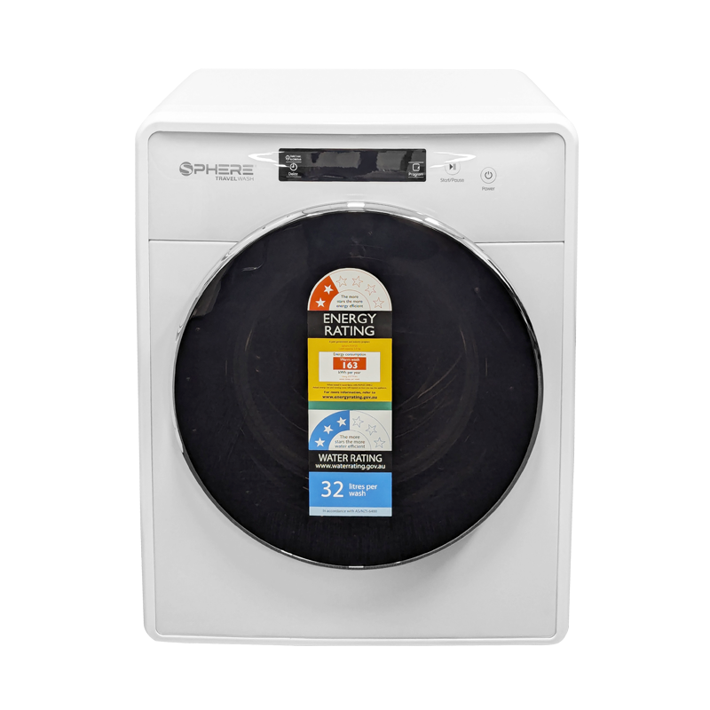 Sphere Travel Wash | Front Loading Washing Machine 500x415x630mm - Free Standing. FLW25