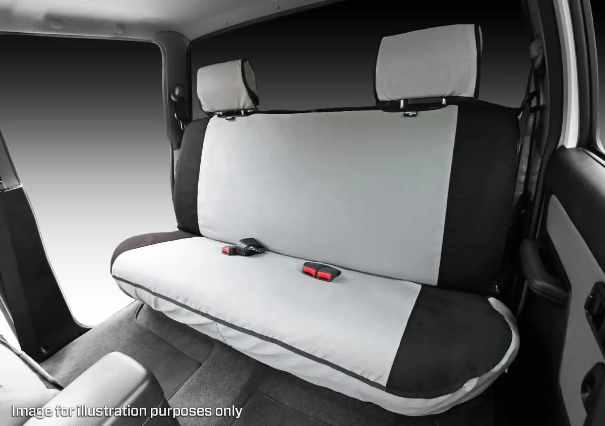 MSA Second Row Full Width Bench (Mto) - MSA Premium Canvas Seat Covers To Suit Toyota Landcruiser 78 Series - Personnel Carrier Rv 10/99 To 02/07