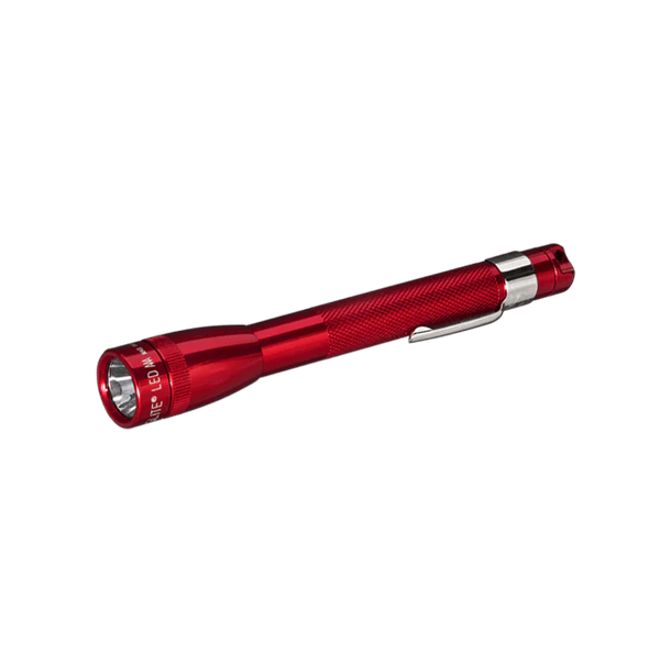 MAGLITE Mini Mag 2 Cell AAA LED Flashlight Pres Box - Red