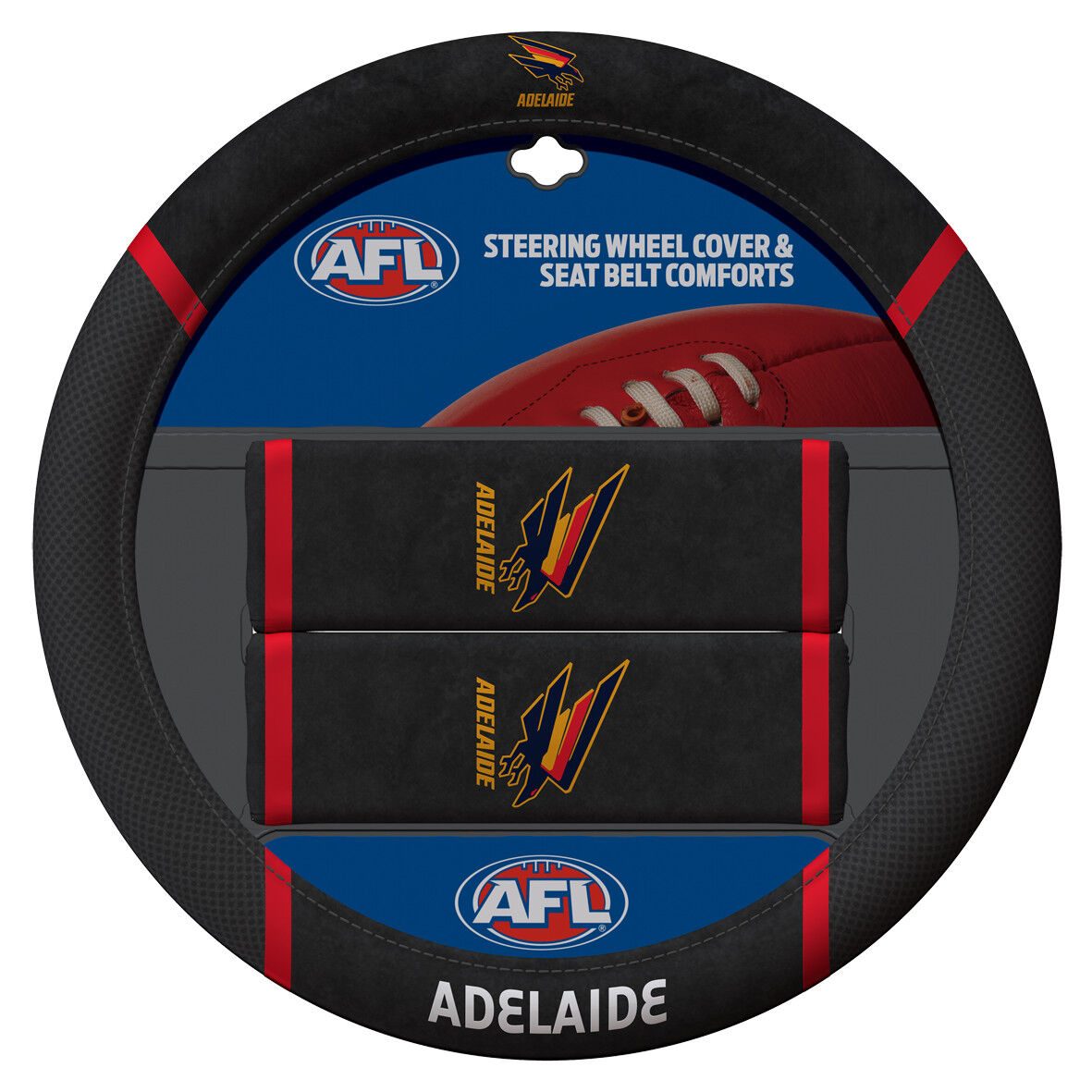 Sperling AFL Steering Wheel Cover Set - Adelaide Crows