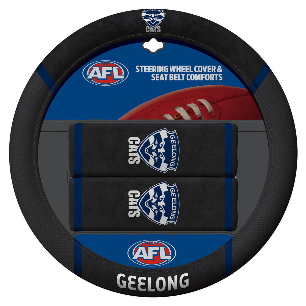 Sperling AFL Steering Wheel Cover Set - Geelong