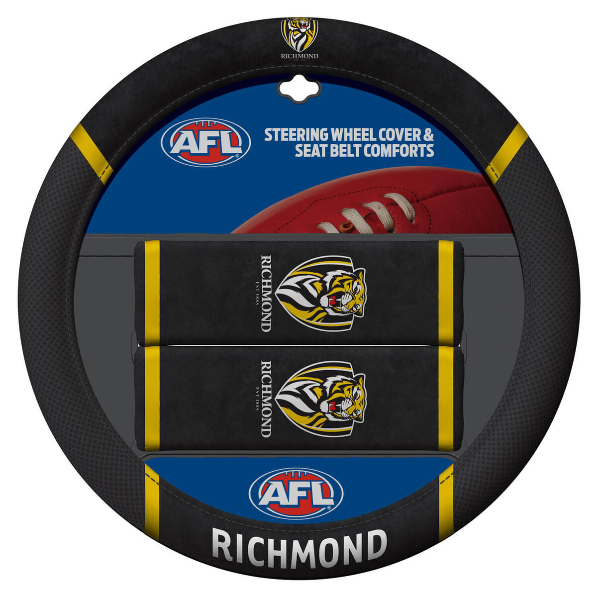 Sperling AFL Steering Wheel Cover Set - Richmond