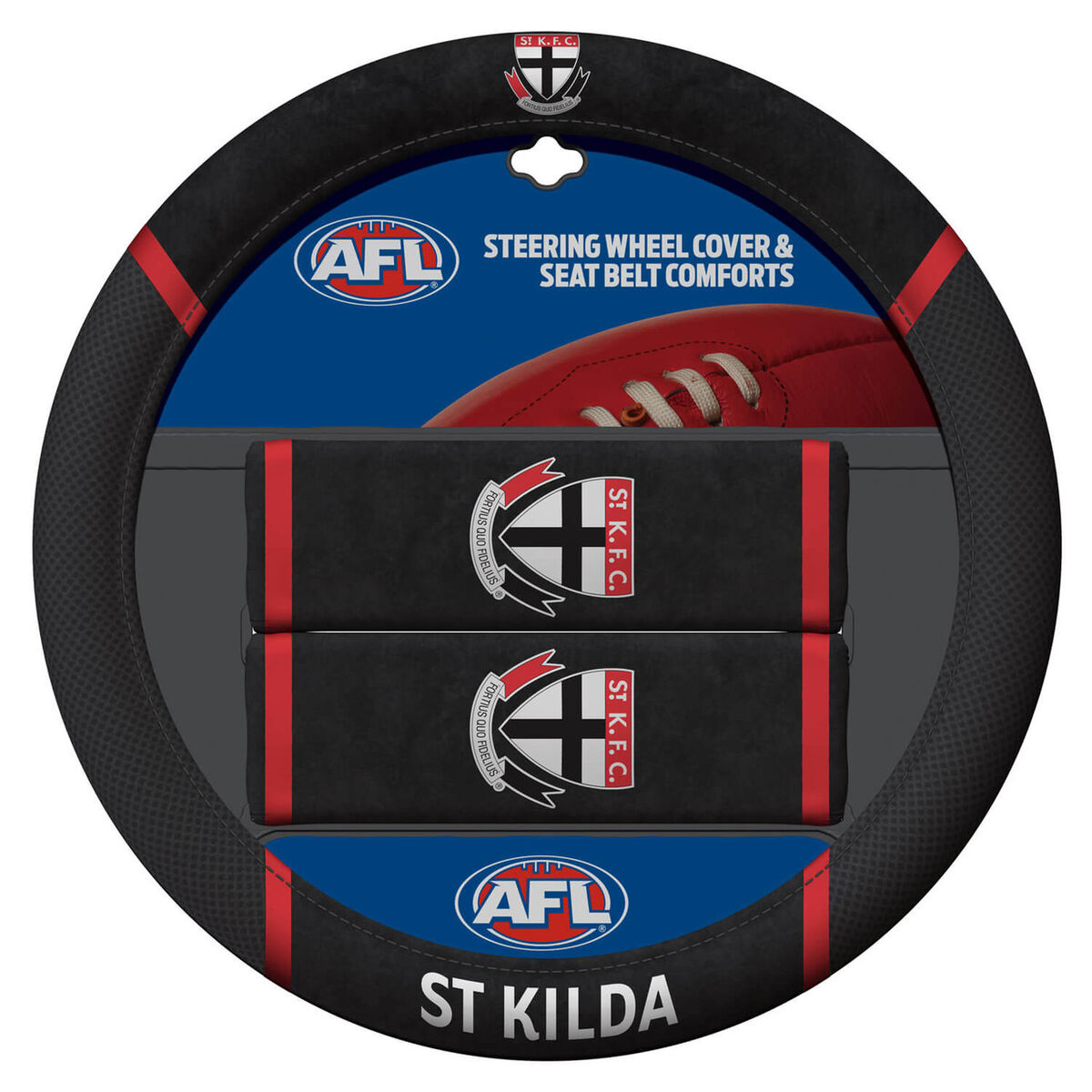 Sperling AFL Steering Wheel Cover Set - St Kilda