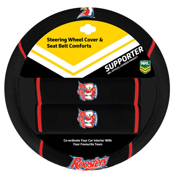 Sperling NRL Steering Wheel Cover Set - Roosters