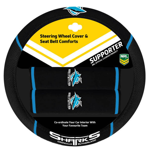 Sperling NRL Steering Wheel Cover Set - Sharks