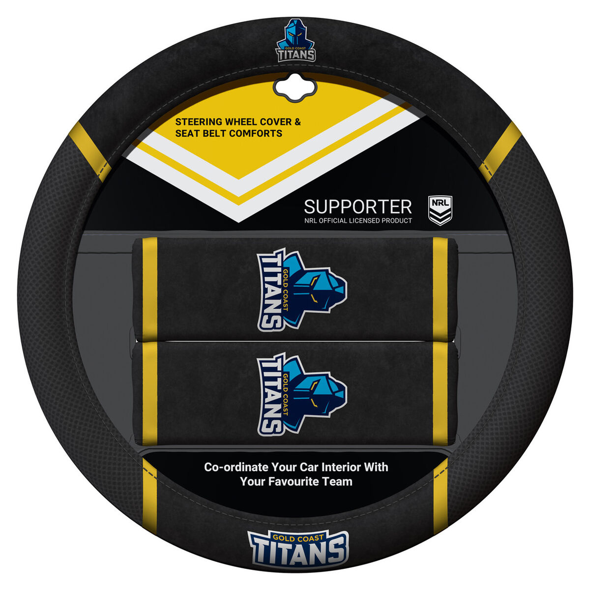 Sperling NRL Steering Wheel Cover Set - Titans