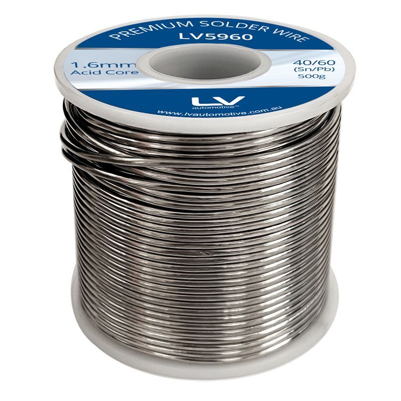ACID CORE SOLDER 1.6MM TIN 60/ LEAD 40 500G 1PKT
