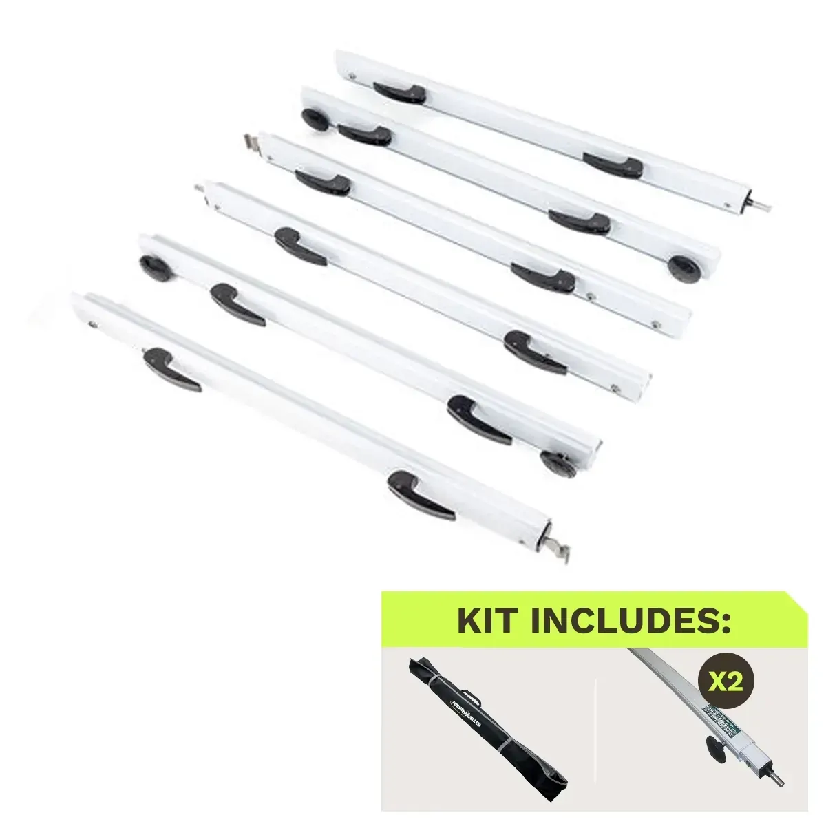 Anti-Flap Kit PRO + & Rafters To Suit Aussie Traveller Tourer Awning 13-17ft