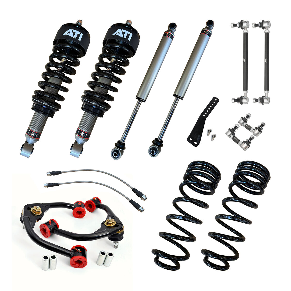 Ati 2.0 Trail Series 4" Front/3" Rear Lift Kit - Long Travel - Nissan Navara D23 Np300 (Coil Rear) [Rear Spring Rate: 150-300Kg] [Front Spring Rate: