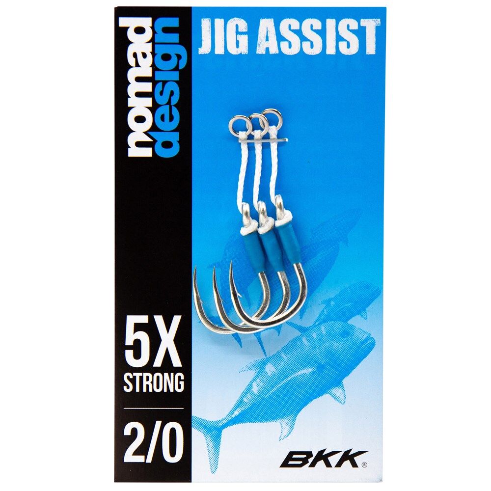 Nomad Design Jigging Assist Hook Packs - 2/0 - 3 per pack