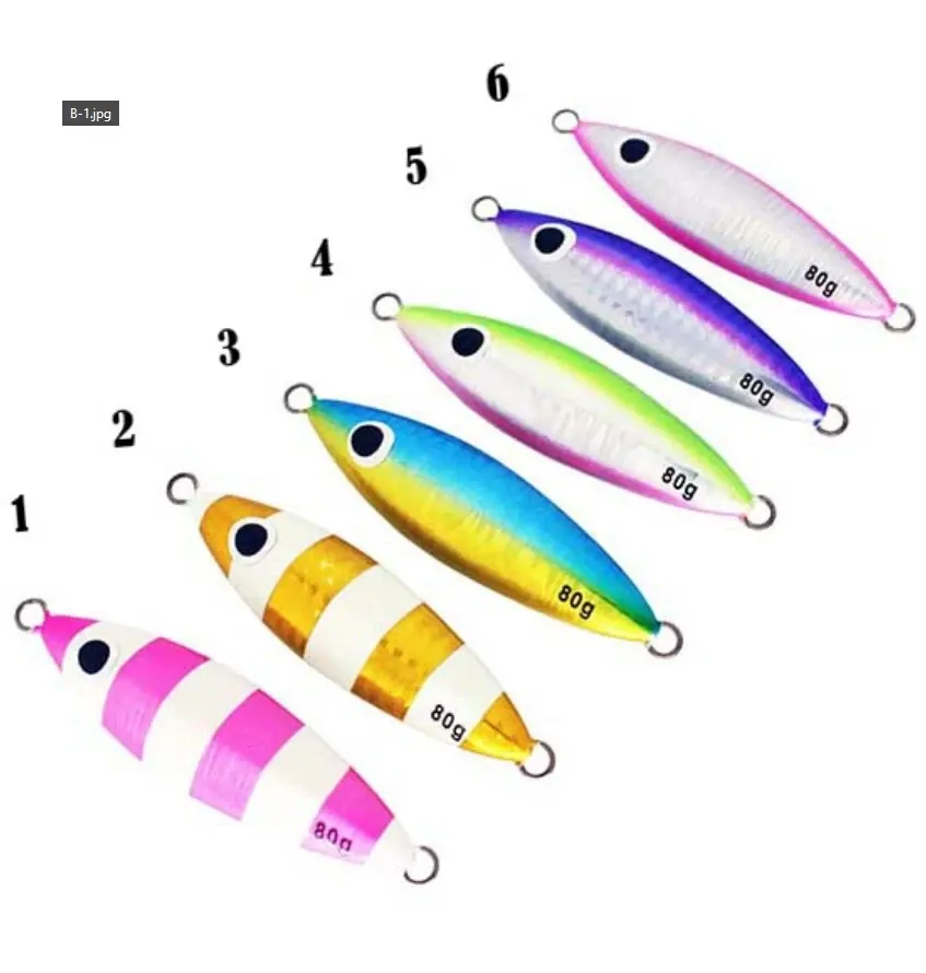Slow Pitch Jig 80grm Gold/white (2)