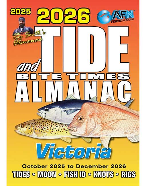 Australian Fishing Network 2026 VIC Tide & Bite Time Guide