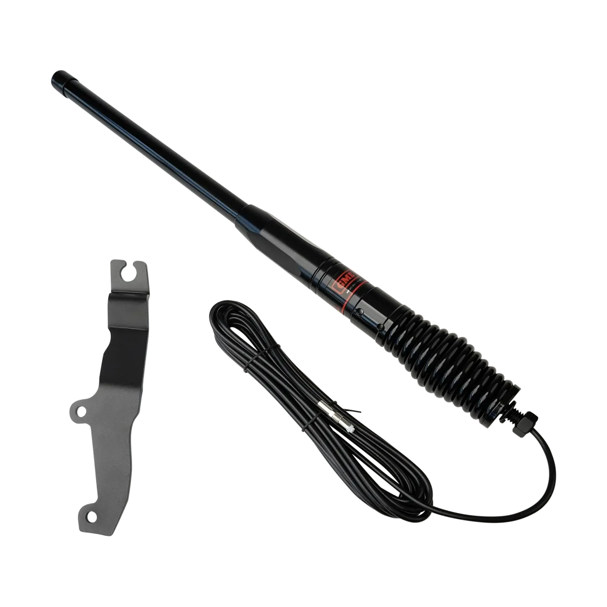 Tuff Terrain Bonnet Mount Antenna Bracket to suit Isuzu DMAX/MUX & Mazda BT50 2021+ & GME 2.1Db Antenna - Black
