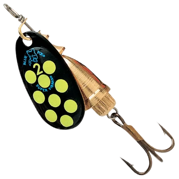 Blue Fox Vibrax Hot Pepper 2mm 6g - Black/ Yellow