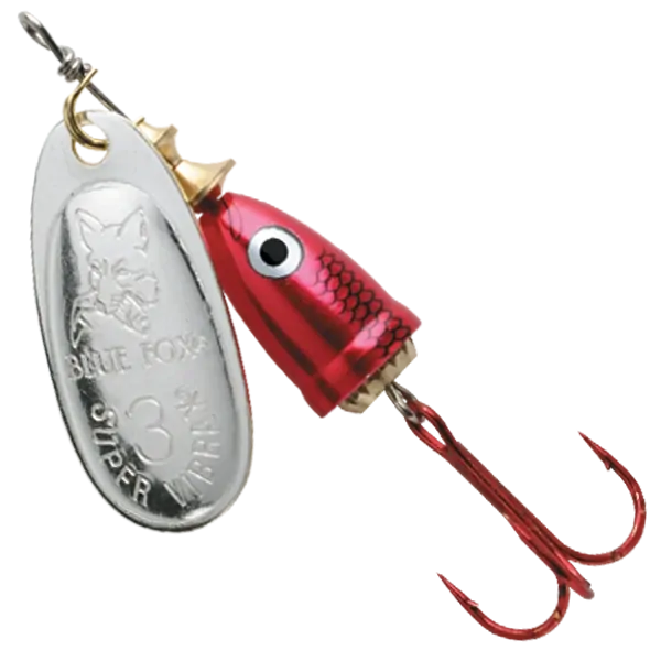 Blue Fox Vibrax Shad 1mm 4g Silver Red