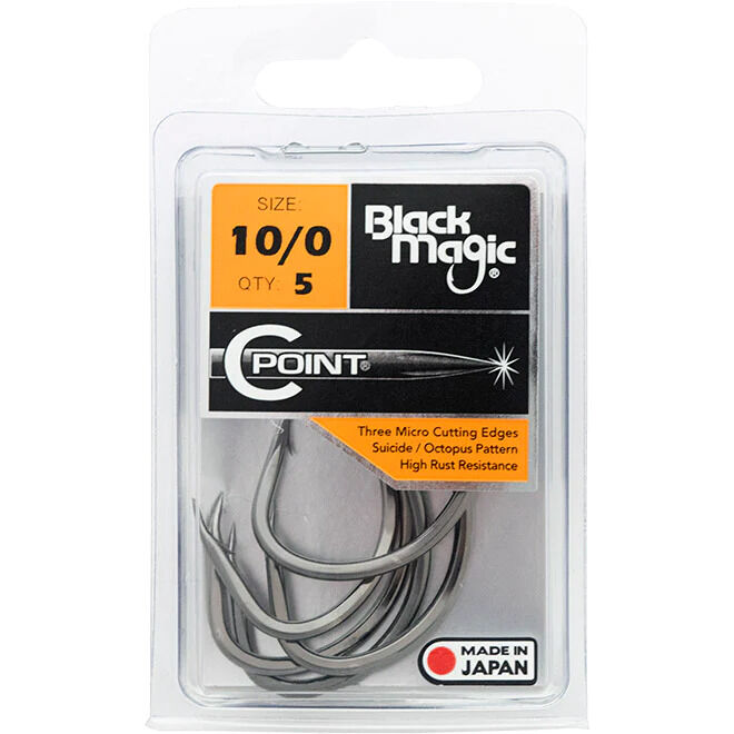 Black Magic C -Point 10/0 Hook Economy Pack (5)