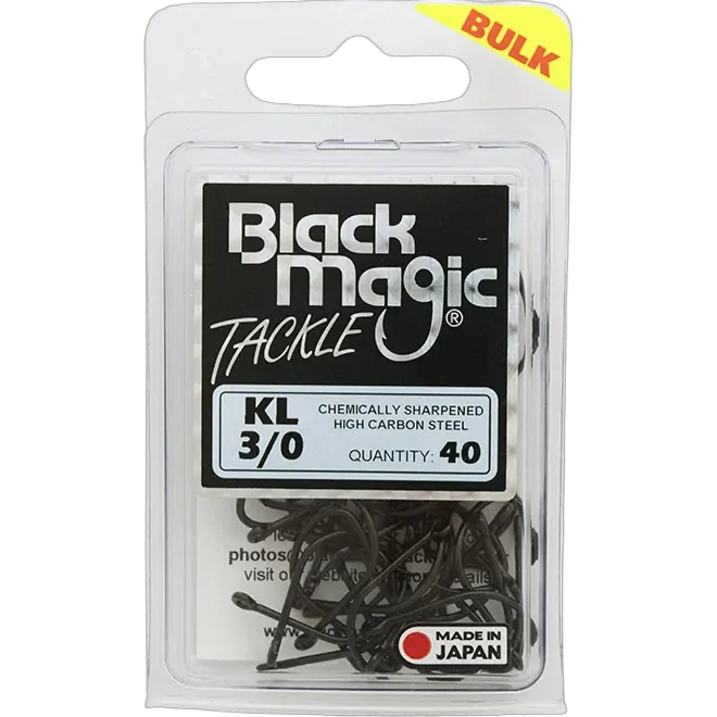 Black Magic KL #3/0 Hook Large Bulk Pack (40)