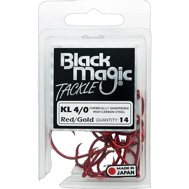 Black Magic KL Red 4/0 Hook Economy Pack (14)
