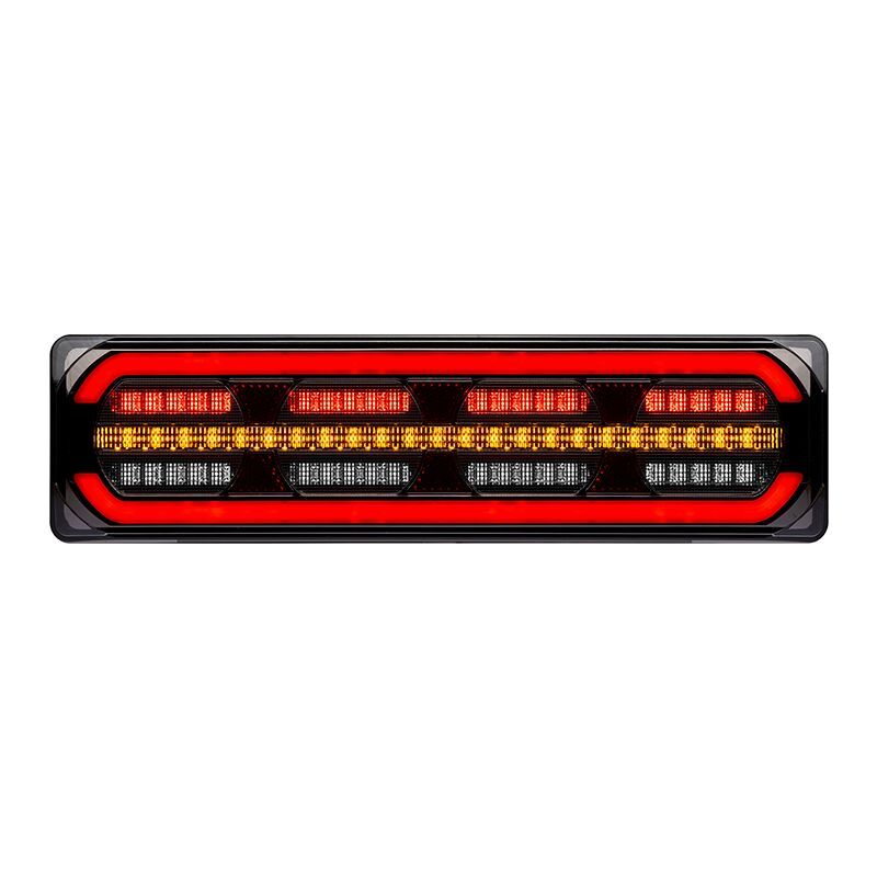 Roadvision LED Rear Combination Lamp 10-30V Stop/Tail/Ind/Rev/Ref Glowtech Tail 390x105x39mm