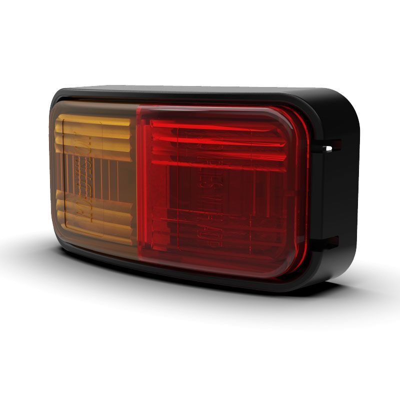 Roadvision LED Clearance Light Amber/Red 10-30V Coloured Lens 74x38x22mm Surface Mount IP67
