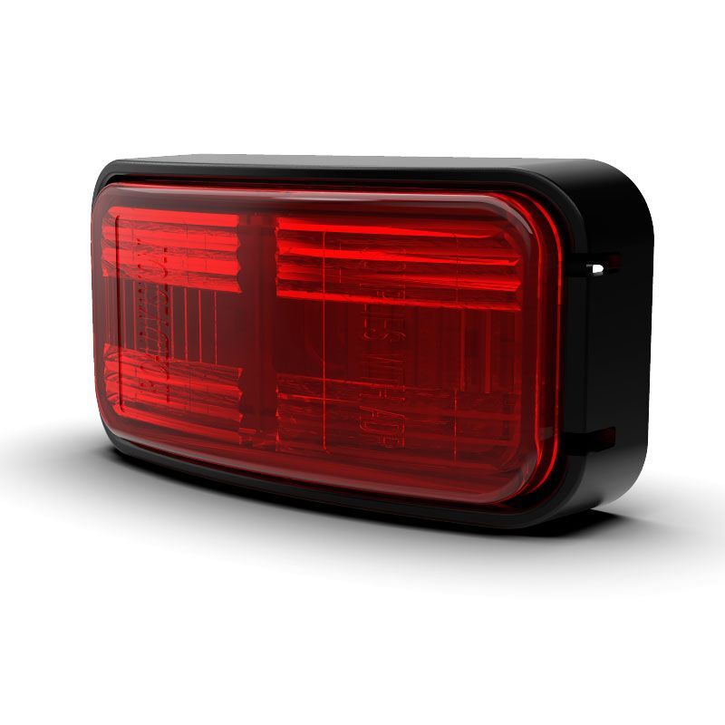 Roadvision LED Clearance Light Red 10-30V Coloured Lens 74x38x22mm Surface Mount IP67