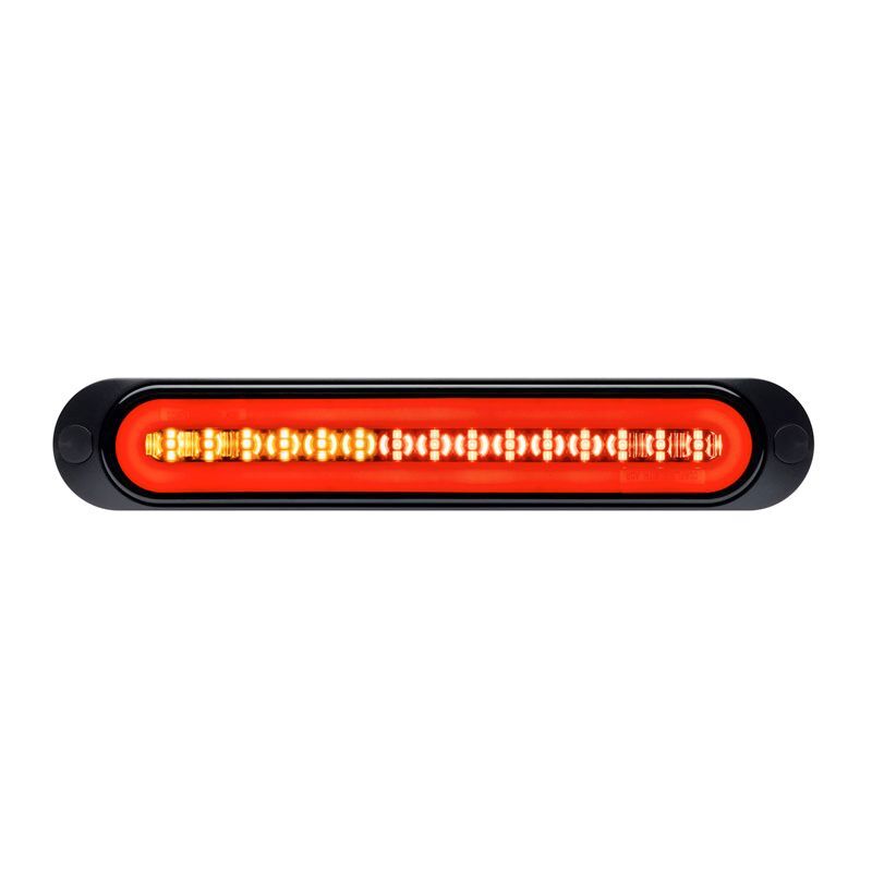 Roadvision LED Combination Lamp Glowtech 12V Only Blacked Out Lens Surface Mnt 252x45mm