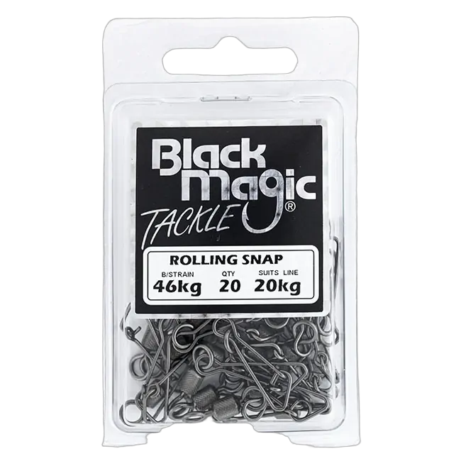 Black Magic 20KG Rolling/Snap Swivel (46KG BS)