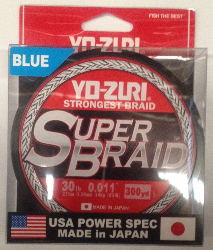 Yo-Zuri Super Braid 300yd - 30lb Blue