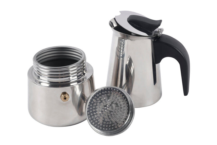 Wildtrak 6 Cup Stainless Steel Coffee Maker 10x10x19.5cm
