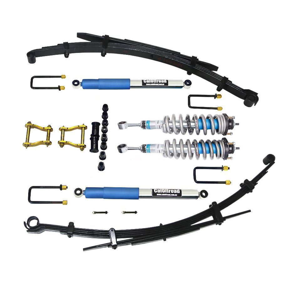 CalOffroad Platinum Series 4x4 Lift Kit Tour Pack, 3 INCH Lift, Coil Spring (Med-Heavy Duty), Leaf Spring (Med Duty) to suit Toyota Hilux N70 05-15