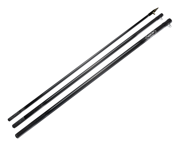 Hookem 2 X 6M (20FT) 3 Piece Carbon Fibre Poles Only- No Bases - To Suit 42mm Outrigger Bases