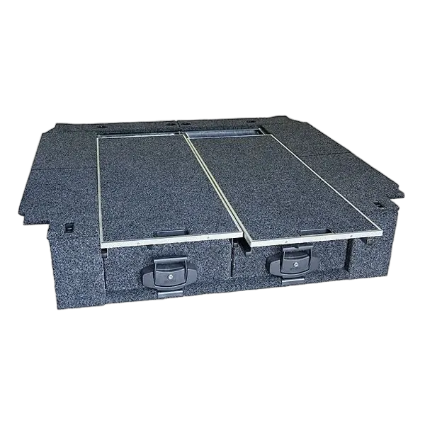 Drawers System To Suit Mitsubishi Pajero NM (Excludes Sport Model) 10 - On (With Sub Woofer) Dual Roller