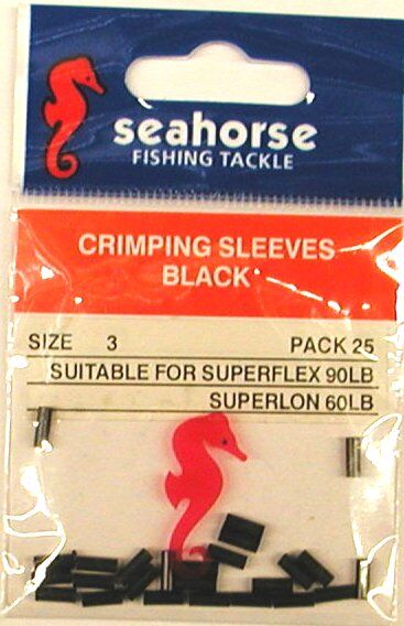 Seahorse Tackle Crimping Sleeves #3 Pack 25