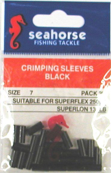 Seahorse Tackle Crimping Sleeves #7 Pack 25