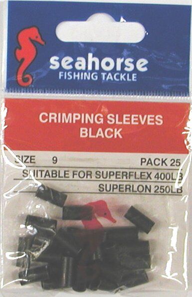 Seahorse Tackle Crimping Sleeves #9 Pack 25