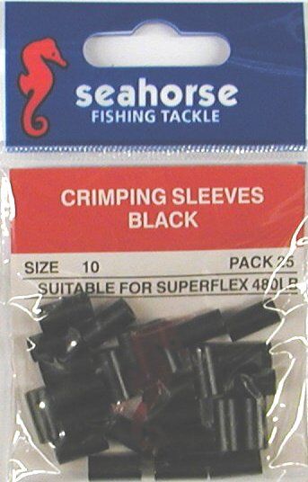Seahorse Tackle Crimping Sleeves #10 Pack 25
