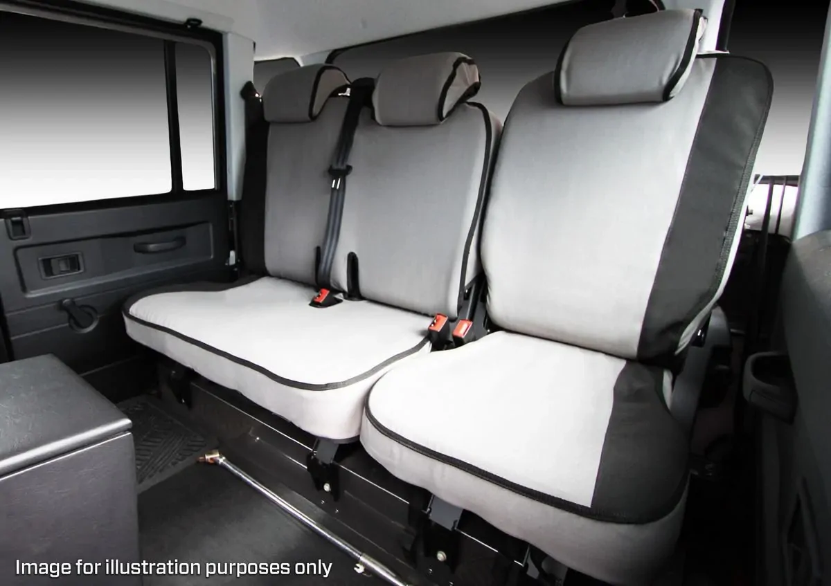 Msa Second Row 60/40 Split Inc. Armrest Cover (Mto) - Msa Premium Canvas Seat Covers To Suit Land Rover Discovery - Series 2 - 05/99-03/05