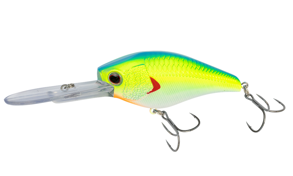 Nomad Design D-Trak 65 Deep Crank Floating FR 65mm - CBLB - Chartreuse Blue Back